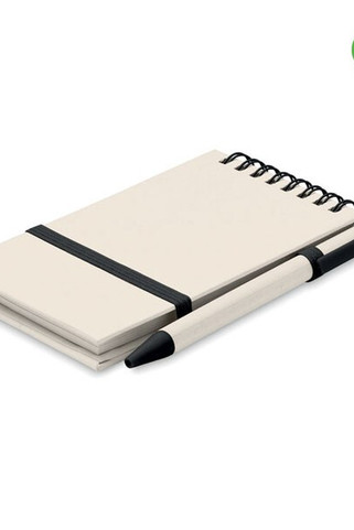 MITO SET Eco-Friendly A6 Notebook and Pen Set from Recycled Milk Cartons - GiftRetail MO6837