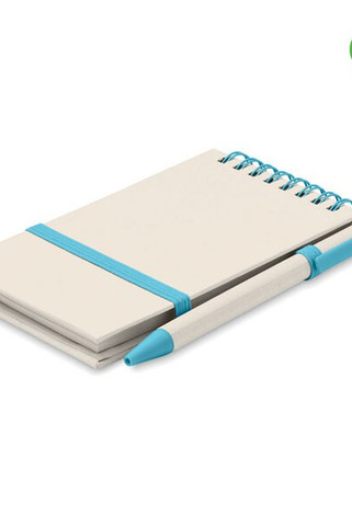 MITO SET Eco-Friendly A6 Notebook and Pen Set from Recycled Milk Cartons - GiftRetail MO6837