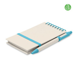 MITO SET Eco-Friendly A6 Notebook and Pen Set from Recycled Milk Cartons - GiftRetail MO6837