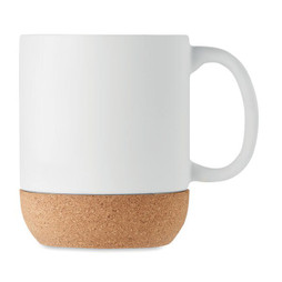 GiftRetail MO6839 - MATT Eco-Friendly Matt Ceramic Mug with Cork Base 300ml