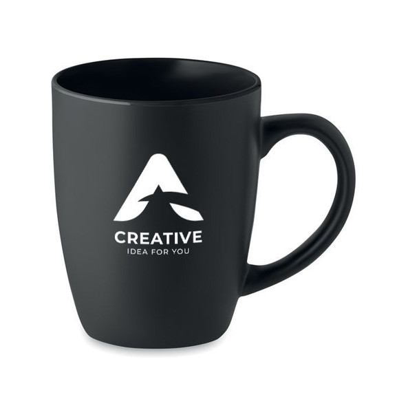 GiftRetail MO6840 - LIM Elegant Two-Tone Black Ceramic Mug 290ml
