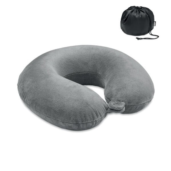 DREAMS Travel Pillow in 210D RPET - GiftRetail MO6842
