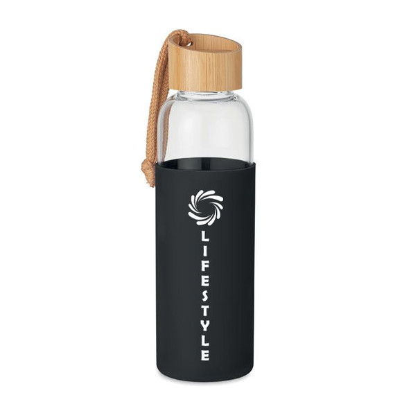 GiftRetail MO6845 - CHAI Glasflaske 500 ml i sleeve