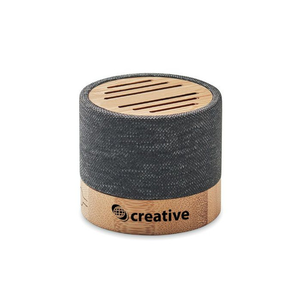 GiftRetail MO6847 - BOOL Eco-Friendly Bamboo Wireless Speaker with SD Port