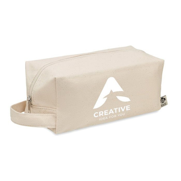 GiftRetail MO6853 - BIA Eco-Friendly Organic Canvas Cosmetic Bag