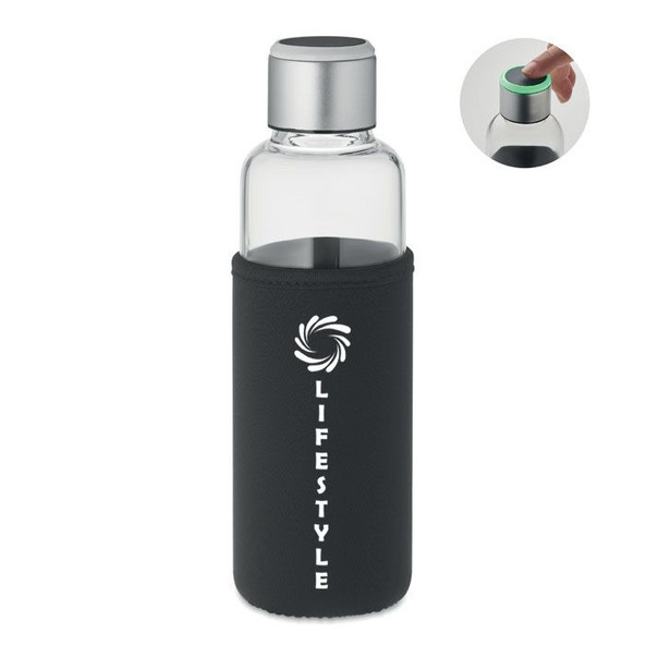 GiftRetail MO6858 - INDER Smart Hydration Reminder Borosilicate Glass Bottle