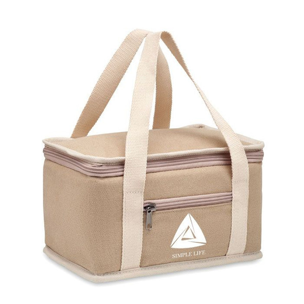 GiftRetail MO6867 - KECIL Durable Canvas 6-Can Cooler Bag with PEVA Insulation