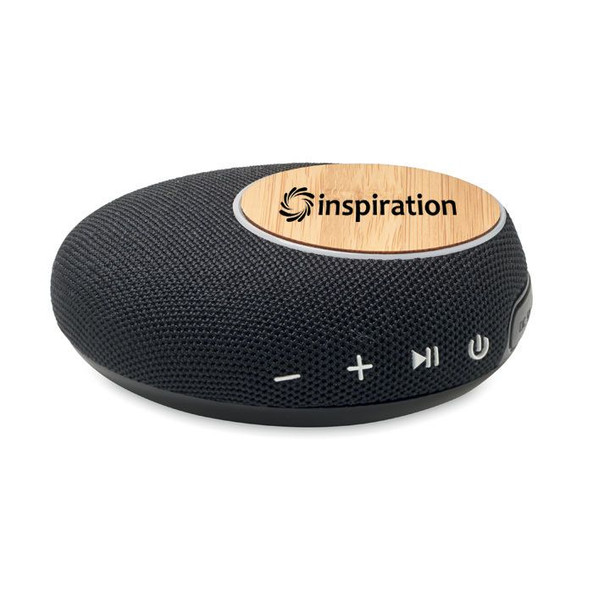 GiftRetail MO6887 - FLARE Bamboo Wireless Speaker with Power Bank