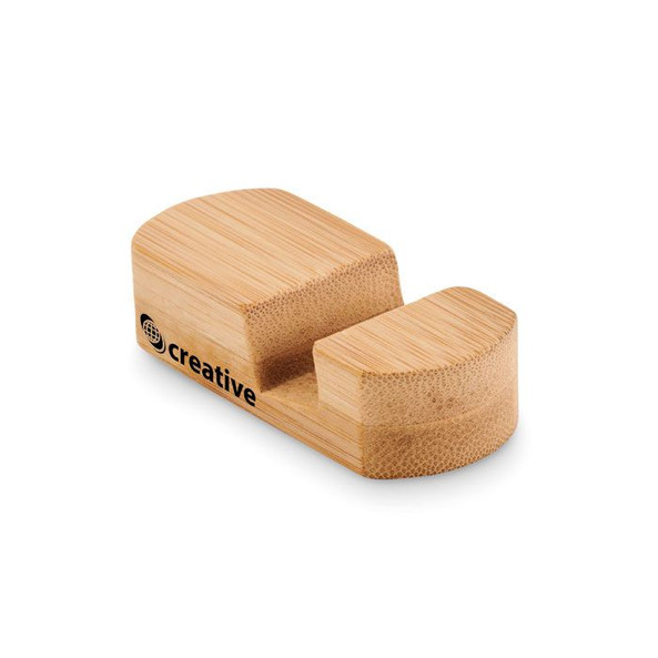 GiftRetail MO6888 - POY Eco-Friendly Bamboo Mini Smartphone Stand