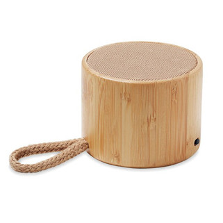 COOL Eco-Friendly Bamboo Wireless Speaker with SD Port - GiftRetail MO6890