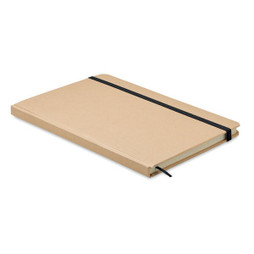 GiftRetail MO6892 - EVERWRITE Eco-Friendly A5 Recycled Carton Notebook with Strap