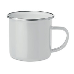 GiftRetail MO6917 - PLATEADO Emaljmugg med sublimeringsyta
