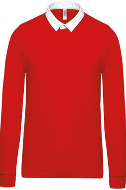 Kariban K213 - Kariban Mens Long Sleeve Rugby Polo Shirt