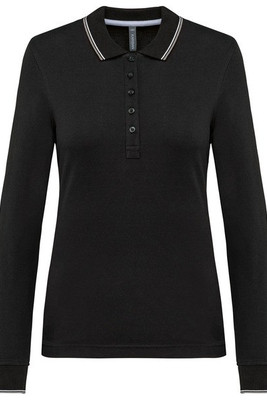 Kariban K281 - Dames polo van piquétricot met lange mouwen