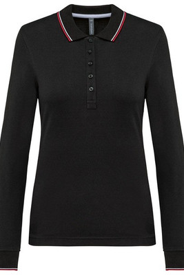Kariban K281 - Dames polo van piquétricot met lange mouwen