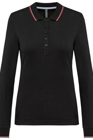 Kariban K281 - Dames polo van piquétricot met lange mouwen