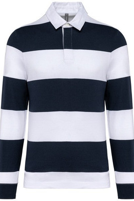 Kariban K285 - Gestreepte uniseks polo lange mouwen