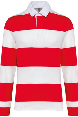 Kariban K285 - Gestreepte uniseks polo lange mouwen