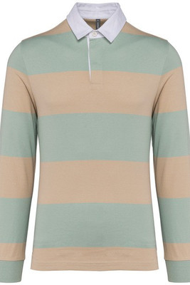 Kariban K285 - Gestreepte uniseks polo lange mouwen