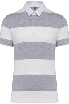 Kariban K286 - Unisex short-sleeved striped polo shirt