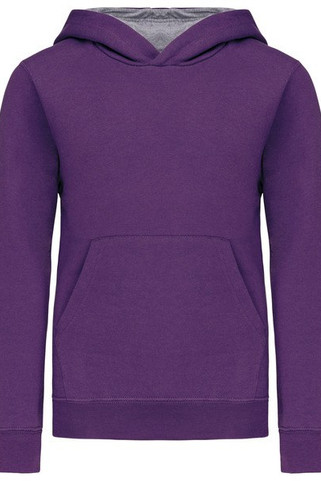Kariban K453 - KINDER HOODED SWEATER MET GECONTRASTEERDE CAPUCHON