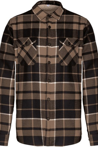 Kariban K579 - Surchemise à carreaux doublée sherpa