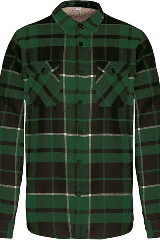 Kariban K579 - Surchemise à carreaux doublée sherpa