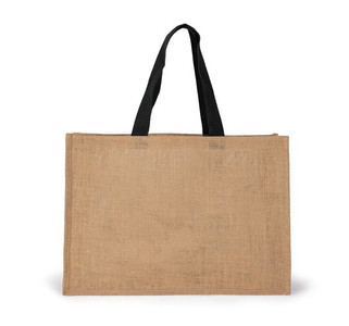 Kimood KI0743 - Eco-Friendly XL Jute Shopping Tote with Sturdy Handles