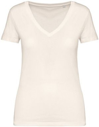 Native Spirit NS334 - T-shirt met V-hals voor dames - 155 g