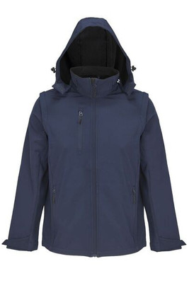 SOL'S 03995 - FALCON Multifunktionel Softshell Jakke med Aftagelig Hætte