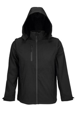 SOL'S 03995 - FALCON 3IN1 Softshell Jacket With Removable Hood And Sleeves