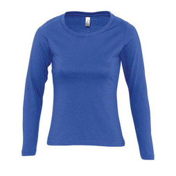 SOLS 11425 - MAJESTIC Dames T-shirt Ronde Hals Lange Mouwen