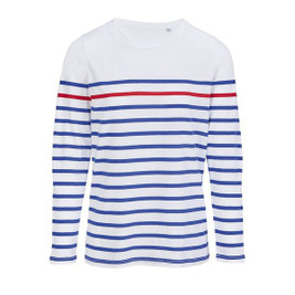 SOL'S 03100 - Матрос Lsl Дамска Блуза С Дълъг Ръкав На Райета