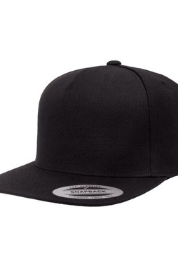 Yupoong YP5089 - Adult 5-Panel Structured Flat Visor Classic Snapback Cap