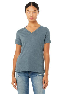 Bella+Canvas 6405CVC - Ladies Relaxed Heather CVC Jersey V-Neck T-Shirt