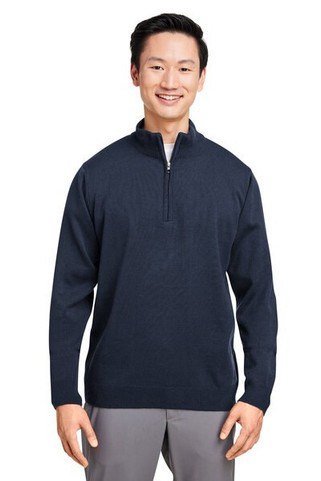 Harriton M421 - Unisex Pilbloc Quarter-Zip Sweater