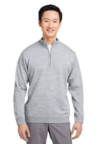 Harriton M421 - Unisex Pilbloc Quarter-Zip Sweater