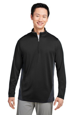 Harriton M786 - Men's Flash Snag Protection Plus IL Colorblock Quarter-Zip