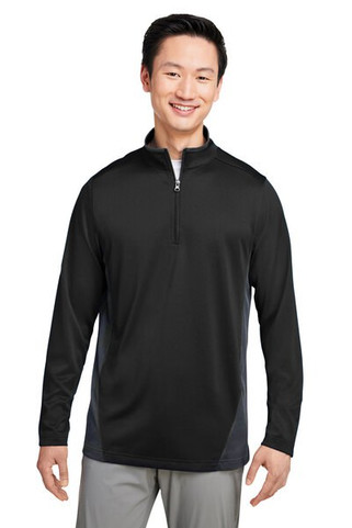 Harriton M786 - Mens Flash Snag Protection Plus IL Colorblock Quarter-Zip
