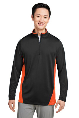 Harriton M786 - Men's Flash Snag Protection Plus IL Colorblock Quarter-Zip