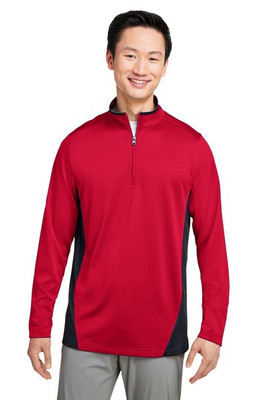 Harriton M786 - Men's Flash Snag Protection Plus IL Colorblock Quarter-Zip