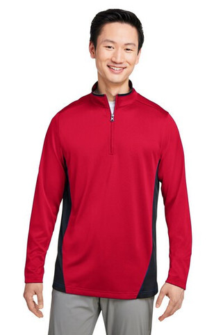 Harriton M786 - Mens Flash Snag Protection Plus IL Colorblock Quarter-Zip