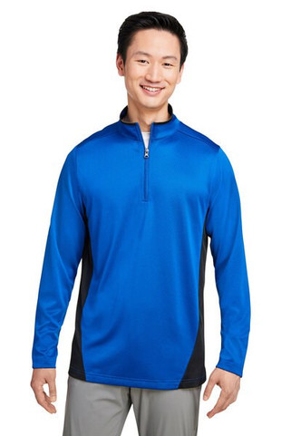 Harriton M786 - Mens Flash Snag Protection Plus IL Colorblock Quarter-Zip