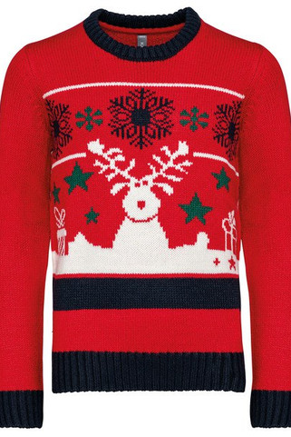 Kariban K9012 - Kinder kersttrui met ronde hals