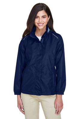 CORE365 78185 - Women's Waterproof Breathable Ripstop Jacket with Hood