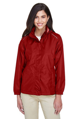 CORE365 78185 - Women's Waterproof Breathable Ripstop Jacket with Hood
