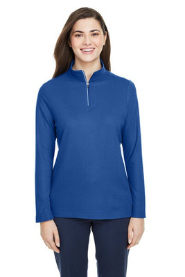 CORE365 CE405W - Ladies Fusion ChromaSoft Pique Quarter-Zip