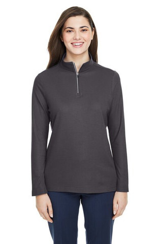 CORE365 CE405W - Ladies Fusion ChromaSoft Pique Quarter-Zip