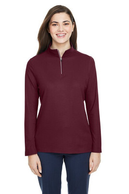 CORE365 CE405W - Ladies Fusion ChromaSoft Pique Quarter-Zip