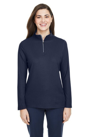CORE365 CE405W - Ladies Fusion ChromaSoft Pique Quarter-Zip